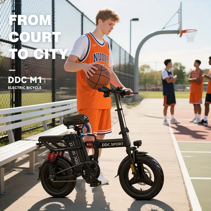 740W Peak Motor, 35-Mile Range, Electric Bike for Adults, 48V20Ah Removable Battery, 26MPH, LCD Display, Adjustable Saddle