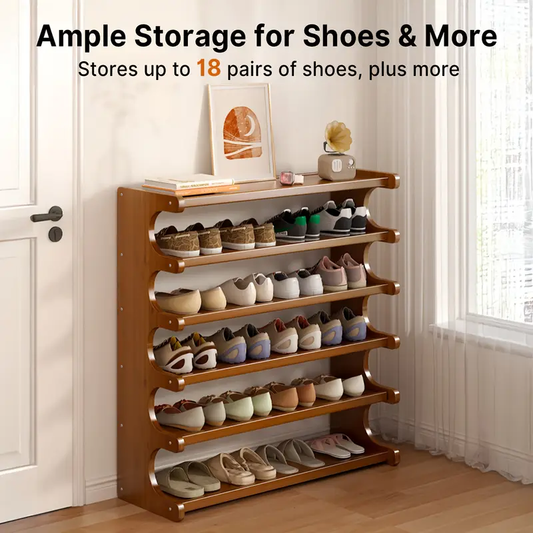 Multi-Tier Shoe Rack - Space-Saving, Easy Assembly, Square Independent Shelves for Dorms And Apartments, Ideal for Entryway Organization, Shoe Storage Organizer, Desk And Drawer Organizer for Home Storage