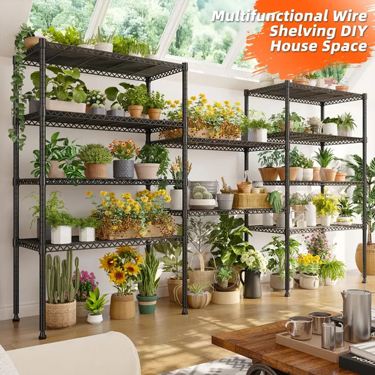 71''H Storage Shelves, 5-Tire Wire Shelving Load 1000LBS Metal Shelves For Storage Adjustable Garage Shelving Unit Wire Shelf Rack Kitchen Storage Rack Pantry Shelves, 31.5''W X 15.7'' D X 71''H Drying Racks