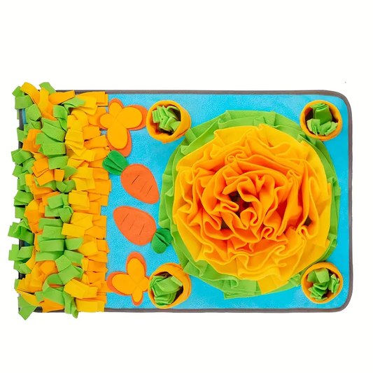 32"x20" Interactive Dog Snuffle Mat - Washable Polyester Slow Feeder Puzzle for Mental Stimulation & Relax, Foraging Game for Small/Medium/Large Dogs, Boredom Relief & Olfactory Enrichment, Snuffle for Dogs, Dog Engagement Playtime